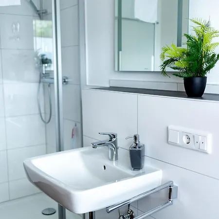Best Stay Haus Martina Im Herzen Der Rhoen - 3 Einzelbuchbare Moderne Wohnungen Fuer 2-8 Personen, Terrasse, Balkon, Garten, Ski Und E-Bike Keller, Lounge, Freies Wlan, Familienfreundlich Poppenhausen Buitenkant foto